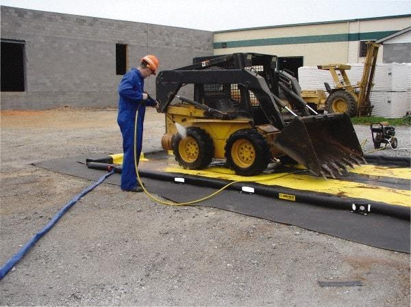 Justrite - 425 Gal Low Wall Berm - 10' Wide x 18" Long - Industrial Tool & Supply