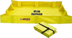 Justrite - 79 Gal Low Wall Berm - 4' Wide x 4" Long - Industrial Tool & Supply