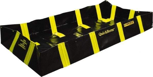 Justrite - 175 Gal Low Wall Berm - 4' Wide x 6" Long - Industrial Tool & Supply