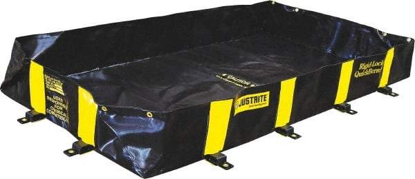 Justrite - 235 Gal Low Wall Berm - 4' Wide x 8" Long - Industrial Tool & Supply