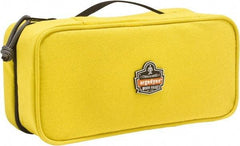 Ergodyne - 1 Pocket Yellow Polyester Tool Bag - 10" Wide x 4-1/2" Deep x 3" High - Industrial Tool & Supply