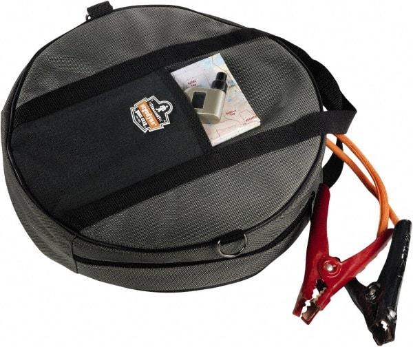 Ergodyne - 1 Pocket Gray Ballistic Polyester Tool Bag - 13" Wide x 13" Deep x 3" High - Industrial Tool & Supply