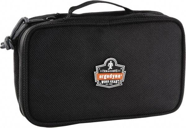 Ergodyne - 1 Pocket Black Polyester Tool Bag - 7-1/2" Wide x 4-1/2" Deep x 3" High - Industrial Tool & Supply