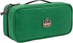 Ergodyne - 1 Pocket Green Polyester Tool Bag - 10" Wide x 4-1/2" Deep x 3" High - Industrial Tool & Supply