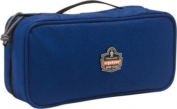 Ergodyne - 1 Pocket Blue Polyester Tool Bag - 10" Wide x 4-1/2" Deep x 3" High - Industrial Tool & Supply