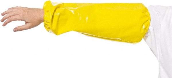 PolyConversions - Size Universal, Yellow Polyolefin Sleeve - 18" Long Sleeve, Elastic Opening at Both Ends - Industrial Tool & Supply