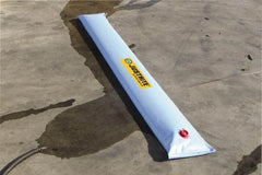 Justrite - 10' Long x 3/4' Wide, PVA Boom/Drain Dam - Light Blue, Use to Stop Contaminated Groundwater From Going Down the Drain - Industrial Tool & Supply