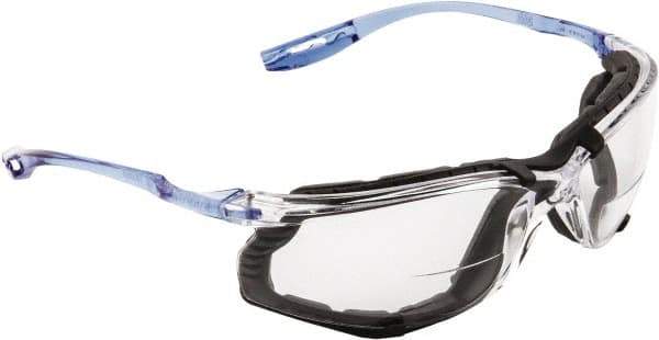 3M - +2, Clear Lenses, Anti-Fog, Framed Magnifying Safety Glasses - UV Protection, Clear Polycarbonate Frame, ANSI Z87.1-2010 - Industrial Tool & Supply