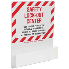 Brady - Empty Acrylic Lockout Device Station - Industrial Tool & Supply