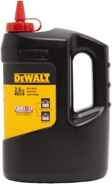 DeWALT - 25 Lb Container Chalk Refill - Red - Industrial Tool & Supply