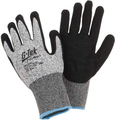 PIP - Size 2XL, ANSI Cut Lvl A4, Cut Resistant Gloves - Palm & Fingers Coated, Salt & Pepper - Industrial Tool & Supply