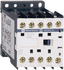 Schneider Electric - 3 Pole, 24 Coil VDC, 6 Amp at 440 VAC, Nonreversible IEC Contactor - BS 5424, CSA, IEC 60947, NF C 63-110, RoHS Compliant, UL Listed, VDE 0660 - Industrial Tool & Supply