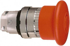 Schneider Electric - 22mm Mount Hole, Extended Mushroom Head, Pushbutton Switch Only - Round, Red Pushbutton, Maintained (MA), Momentary (MO) - Industrial Tool & Supply