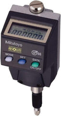 Mitutoyo - 0 to 5.6mm Range, 0.0005 & 0.00005" Graduation, Electronic Drop Indicator - Accurate to 0.00012", LCD Display - Industrial Tool & Supply