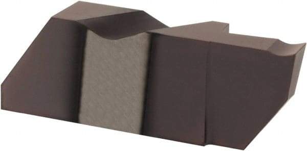 Hertel - 3125IFD K Grade HC215, 3.18mm Cutting Width Carbide Grooving Insert - 1/4" Max Depth of Cut, Right Hand, TiAlN Finish - Industrial Tool & Supply