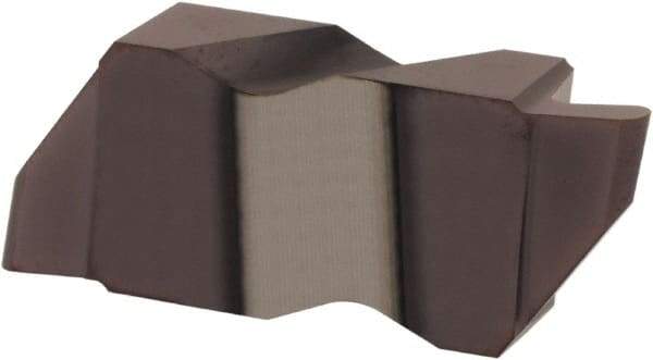 Hertel - 3062IR K Grade HC215, 3.18mm Cutting Width Carbide Grooving Insert - 4.57mm Max Depth of Cut, Right Hand, 1/16" Corner Radius, TiAlN Finish - Industrial Tool & Supply