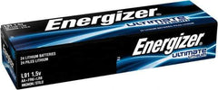 Energizer - Size AA, Lithium, Standard Battery - 1.5 Volts, Button Tab Terminal, FR6 - Industrial Tool & Supply