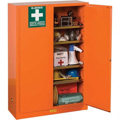 Justrite - Empty First Aid Cabinets & Cases Type: Emergency Preparedness Storage Cabinet Height (Inch): 65 - Industrial Tool & Supply