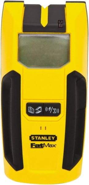 Stanley - 1-1/2" Deep Scan Stud Finder - 9V Battery, Wood, Metal - Industrial Tool & Supply