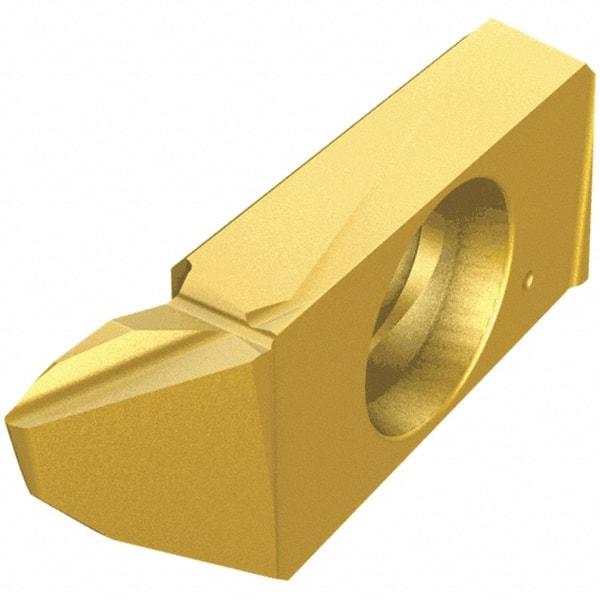 Iscar - 22SCIR Grade IC1008, 1mm Cutting Width Carbide Grooving Insert - 3mm Max Depth of Cut, 0.08mm Corner Radius, TiAlN/TiN Finish - Industrial Tool & Supply