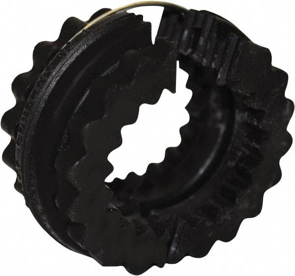 TB Wood's - 9 Two Piece Flexible Coupling Sleeve - 6" OD, 3" OAL, Neoprene, Order 2 Hubs with Same OD & 1 Insert for Complete Coupling - Industrial Tool & Supply