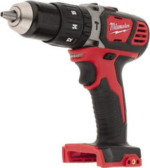 Milwaukee Tool - 18 Volt 1/2" Keyless Chuck Cordless Hammer Drill - 0 to 28,800 BPM, 0 to 1,800 RPM, Reversible - Industrial Tool & Supply