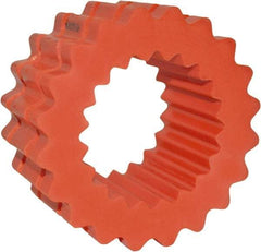 TB Wood's - 9 One Piece Solid Flexible Coupling Sleeve - 6" OD, 3" OAL, Hytrel, Order 2 Hubs with Same OD & 1 Insert for Complete Coupling - Industrial Tool & Supply
