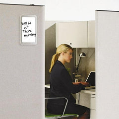 Quartet - 7" High x 11" Wide Total Erase  Laminate Dry Erase Board - Plastic Frame, 1" Deep, Includes Accessory Tray/Rail & One Chisel-Tip Dry-Erase Marker & Mounting Kit - Industrial Tool & Supply