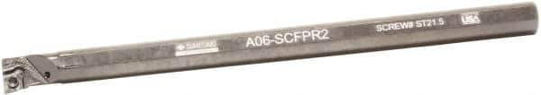 Sumitomo - 0.6" Min Bore Diam, 8" OAL, 1/2" Shank Diam, A-SCFP Indexable Boring Bar - CPMT 21.51 Insert, Screw Holding Method - Industrial Tool & Supply