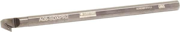 Sumitomo - 1.3" Min Bore Diam, 12-3/4" OAL, 1" Shank Diam, A-SDXP Indexable Boring Bar - DPMT 32.52 Insert, Screw Holding Method - Industrial Tool & Supply