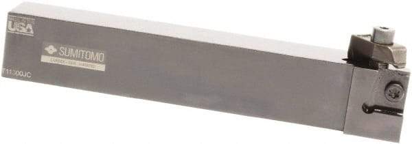 Sumitomo - GWB, External, Left Hand, 5mm Max Depth of Cut, 4.5 to 5.99mm Groove Width, Indexable Grooving Tool Holder - CGA.. Insert Compatibility, 25.4mm Shank Height, 25.4mm Shank Width, 153.39mm OAL - Industrial Tool & Supply