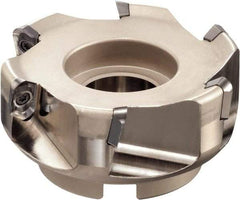 Sumitomo - 4 Inserts, 2" Cut Diam, 3/4" Arbor Diam, 0.787" Max Depth of Cut, Indexable Square-Shoulder Face Mill - 1-3/4" High, AECT 1604 Insert Compatibility, Through Coolant, Series WaveMill - Industrial Tool & Supply