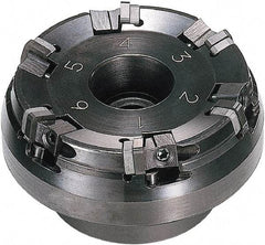 Sumitomo - 100mm Cut Diam, 31.75mm Arbor Hole, 75° Indexable Chamfer & Angle Face Mill - 8 Inserts, SNEN 0903..\xB6SNG 32. Insert, Right Hand Cut, Series Sumiboron - Industrial Tool & Supply