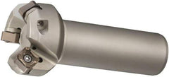 Sumitomo - 45° Lead Angle, 2.567" Max Cut Diam, 2" Min Cut Diam, Indexable Chamfer and Angle End Mill - 5 Inserts, ONMT, SNMT, XNET Insert Style, 3.97" Overall Length, Through Coolant, Straight Shank - Industrial Tool & Supply