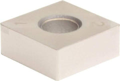 Sumitomo - 2NC-SNGA433 Grade BNC200 PCBN Turning Insert - TiN Finish, 90° Square, 1/2" Inscr Circle, 3/16" Thick, 3/64" Corner Radius - Industrial Tool & Supply
