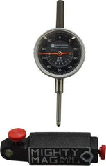TESA Brown & Sharpe - 0.001" Graduation, 0-100 Dial Reading, Indicator & Base Kit - 4" Base Length x 1" Base Width x 1" Base Height, 2-1/4" Dial Diam - Industrial Tool & Supply