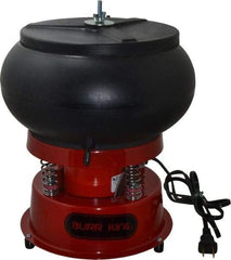 Burr King - 0.1 Cu Ft, 1/30 hp, Vibratory Tumbler - Flow Through Drain - Industrial Tool & Supply