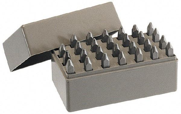 C.H. Hanson - 27 Piece, 3/16" Character Steel Stamp Set - Letters, Heavy Duty - Industrial Tool & Supply