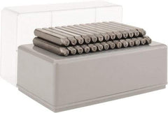 C.H. Hanson - 27 Piece, 1/8" Character Steel Stamp Set - Letters, Heavy Duty - Industrial Tool & Supply