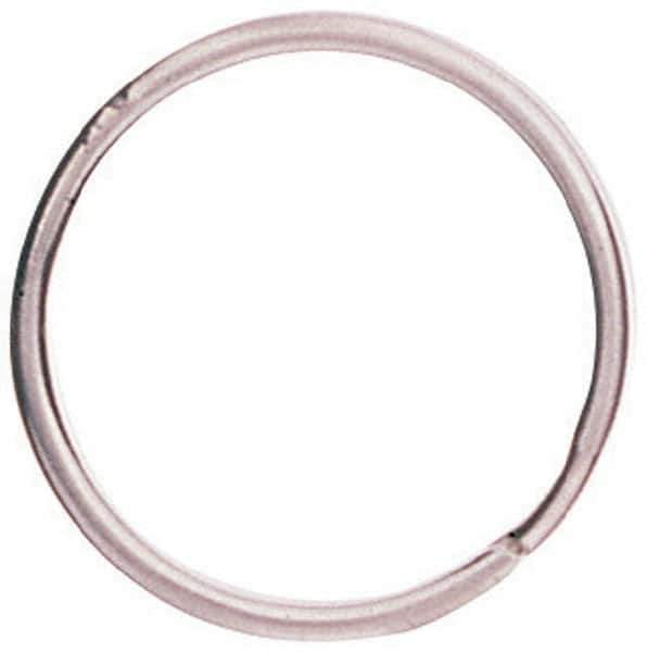 C.H. Hanson - 2" ID, 59mm OD, 5mm Thick, Split Ring - Carbon Spring Steel, Nickel Plated Finish - Industrial Tool & Supply
