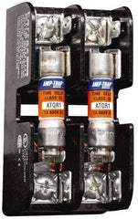 Ferraz Shawmut - 1 Pole, 14 to 2 AWG, 600 VAC/VDC, 30 Amp, DIN Rail Mount, Screw Mount Fuse Block - 3.9 Inch Long x 1.29 Inch Wide x 2.2 Inch High Block - Industrial Tool & Supply