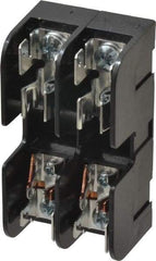 Ferraz Shawmut - 2 Pole, 10 to 14 AWG, 600 VAC/VDC, 30 Amp, DIN Rail Mount, Screw Mount Fuse Block - 13/32 Inch Diameter x 1-1/2 Inch Fuse Length, 3.04 Inch Long x 1.6 Inch Wide x 1.31 Inch High Block - Industrial Tool & Supply