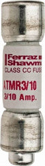 Ferraz Shawmut - 600 VAC/VDC, 0.3 Amp, Fast-Acting General Purpose Fuse - Clip Mount, 1-1/2" OAL, 100 at DC, 200 at AC kA Rating, 13/32" Diam - Industrial Tool & Supply