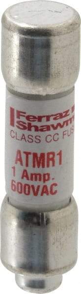 Ferraz Shawmut - 600 VAC/VDC, 1 Amp, Fast-Acting General Purpose Fuse - Clip Mount, 1-1/2" OAL, 100 at DC, 200 at AC kA Rating, 13/32" Diam - Industrial Tool & Supply
