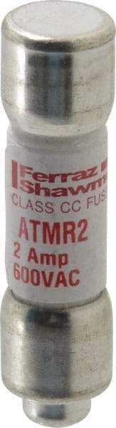 Ferraz Shawmut - 600 VAC/VDC, 2 Amp, Fast-Acting General Purpose Fuse - Clip Mount, 1-1/2" OAL, 100 at DC, 200 at AC kA Rating, 13/32" Diam - Industrial Tool & Supply
