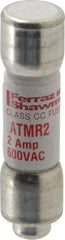 Ferraz Shawmut - 600 VAC/VDC, 2 Amp, Fast-Acting General Purpose Fuse - Clip Mount, 1-1/2" OAL, 100 at DC, 200 at AC kA Rating, 13/32" Diam - Industrial Tool & Supply