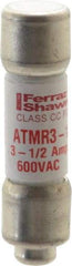 Ferraz Shawmut - 600 VAC/VDC, 3.5 Amp, Fast-Acting General Purpose Fuse - Clip Mount, 1-1/2" OAL, 100 at DC, 200 at AC kA Rating, 13/32" Diam - Industrial Tool & Supply