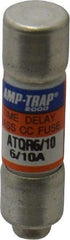 Ferraz Shawmut - 300 VDC, 600 VAC, 0.6 Amp, Time Delay General Purpose Fuse - Clip Mount, 1-1/2" OAL, 100 at DC, 200 at AC kA Rating, 13/32" Diam - Industrial Tool & Supply