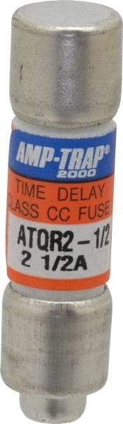 Ferraz Shawmut - 300 VDC, 600 VAC, 2.5 Amp, Time Delay General Purpose Fuse - Clip Mount, 1-1/2" OAL, 100 at DC, 200 at AC kA Rating, 13/32" Diam - Industrial Tool & Supply