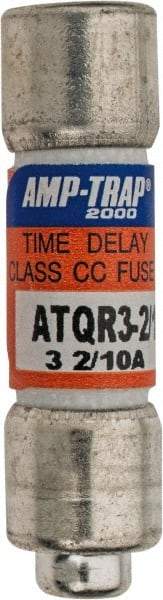 Ferraz Shawmut - 300 VDC, 600 VAC, 3.2 Amp, Time Delay General Purpose Fuse - Clip Mount, 1-1/2" OAL, 100 at DC, 200 at AC kA Rating, 13/32" Diam - Industrial Tool & Supply